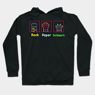 THE ROCK, paper, scissors Hoodie